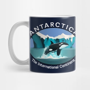 Antarctica The International Continent Orca Whale Mug